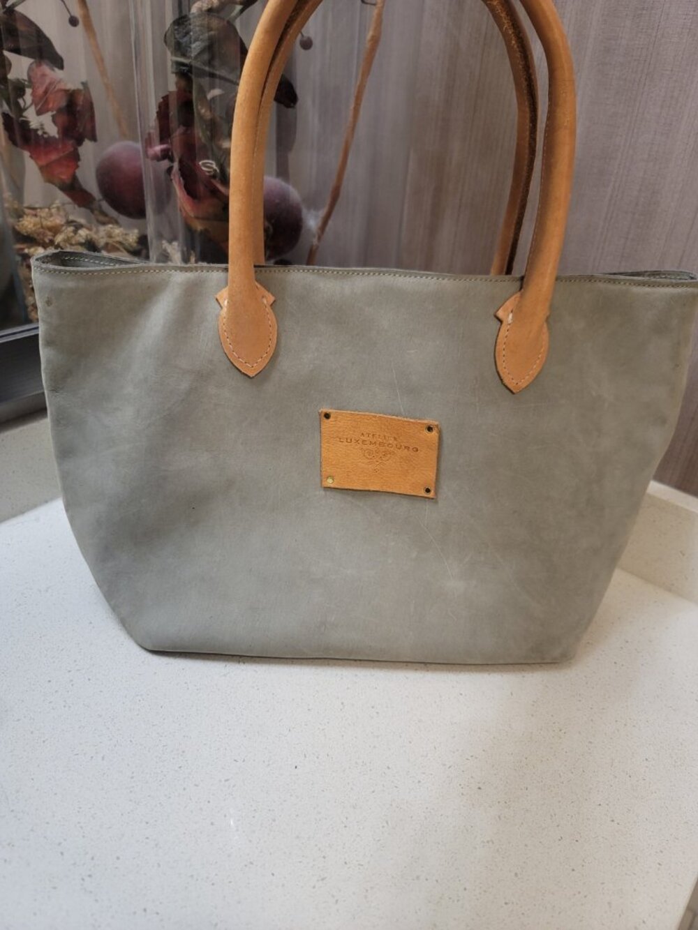 Atelier Luxembourg Leather Bag Gray